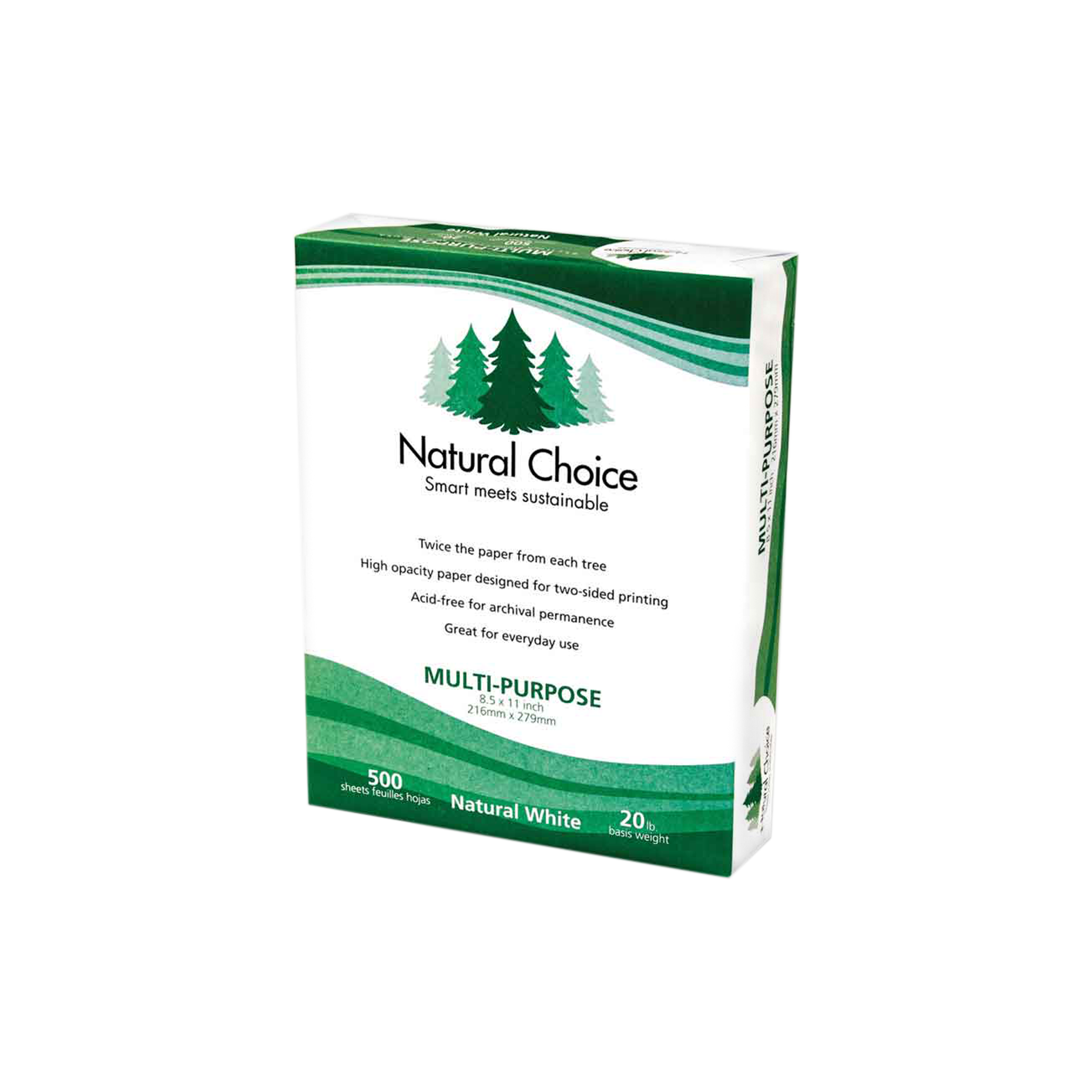 Natural Choice® Natural-White 20 lb. Multipurpose Copy Paper 8.5