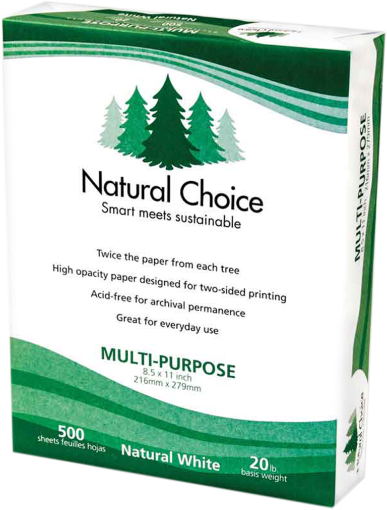 Sustainable Paper, EcoFriendly Printing Natural Choice Paper